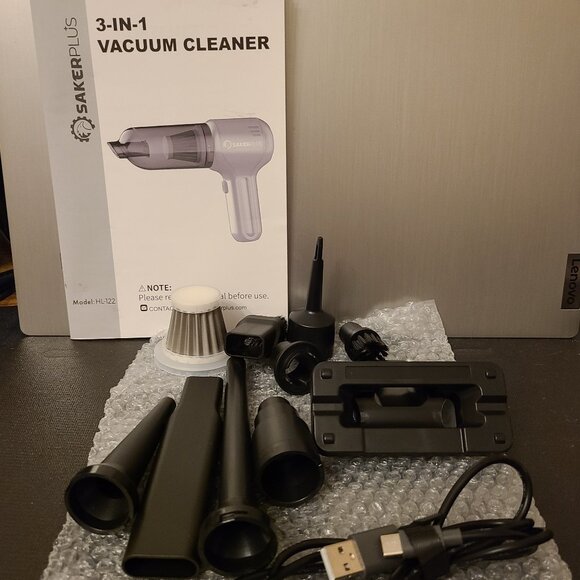 SAKER PLUS CAR VACUUM CLEANER-WIRELESS-HAND-HELD-BRUSHLESS MOTOR 3 IN 1 PORTABLE - Picture 12 of 15